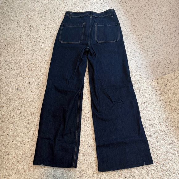 Oat NY Dark-wash, High-waisted Wide-Leg Jeans - Picture 16 of 16